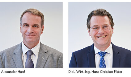 Vertrieb und Außendienst Alexander Hauf und Hans-Christian Pilder